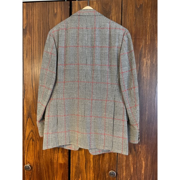 Red and Houndstooth Plaid Wool Suit Set - Picture 6 of 15